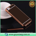 luxury gold chrome mirror back case for huawei y6 pro cover